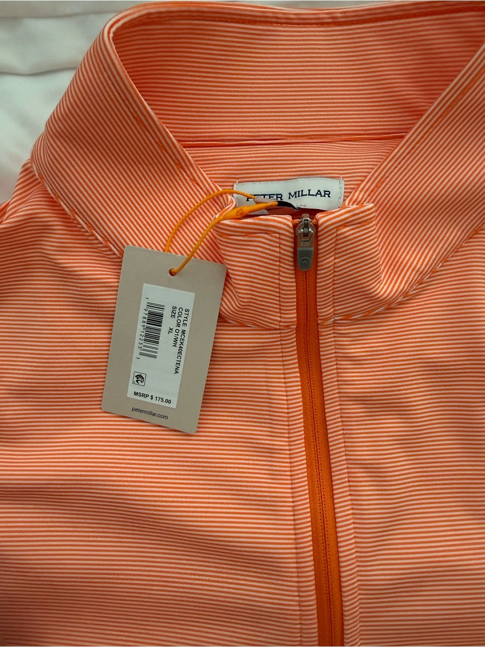 (New) University of Tennessee Peter Millar Quarter-Zip Pullover - Picture 4 of 6